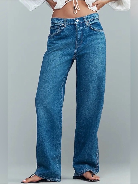 Reformation Denim - Reformation Val Mid Rise Wide Leg Jeans